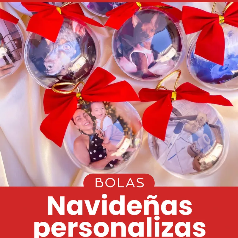 Bolas Navideñas Personalizadas 🧺