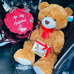 Combinación perfecta ❤️🌹+🧸+🍫