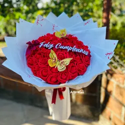 ramo de 50 rosas buchón personalizado 💐❤️‍🩹