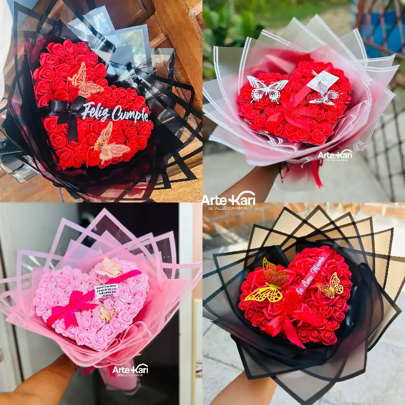 ramo de corazón ❤️🔥