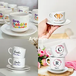 Tazas de café con su plato ☕️