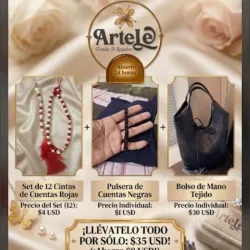 Combo de cartera con accesorios de bisutería