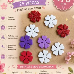  flores troqueladas 