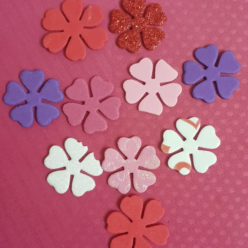  flores troqueladas 