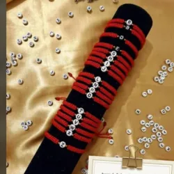 Juego de pulseras tejidas de inicial