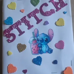 Libreta decorada de Stitch modelo 2