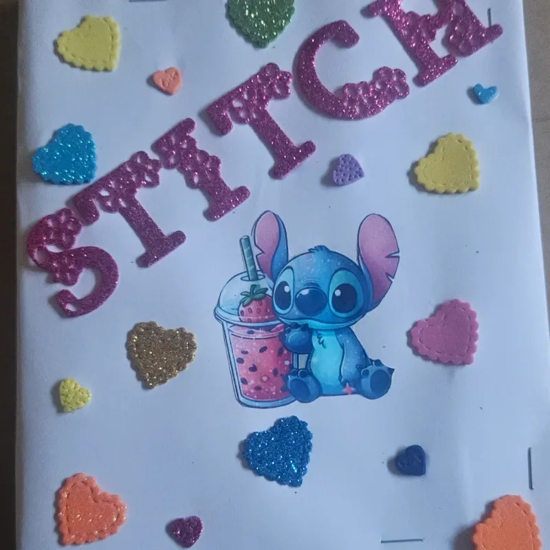 Libreta decorada de Stitch modelo 2