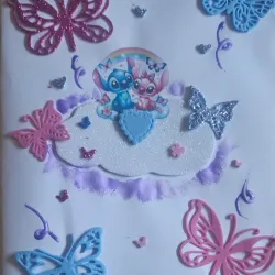 Libreta decorada Stitch Modelo 1
