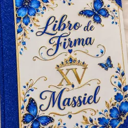 Libro de firma para quinceañera