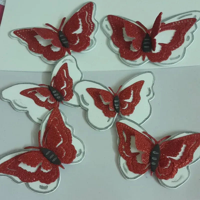 Mariposas de foami para decoración de pasteles
