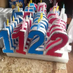 Números con velita para kake 