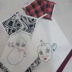 Paños de cocina bordados