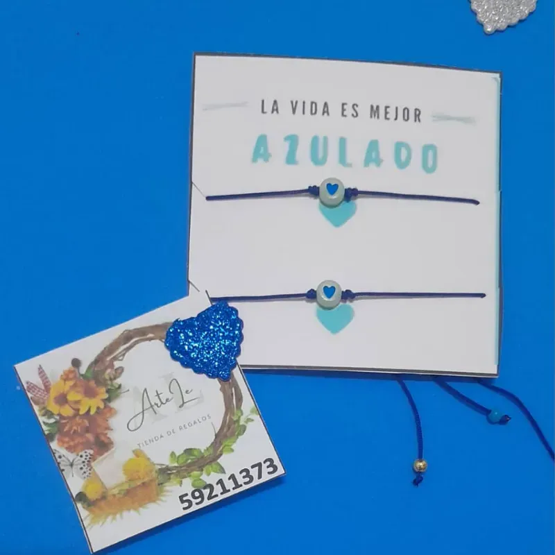 Pulsera de pareja la vida de pareja es mejor azulado 