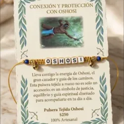 Pulseras de santería personalizada oshosi