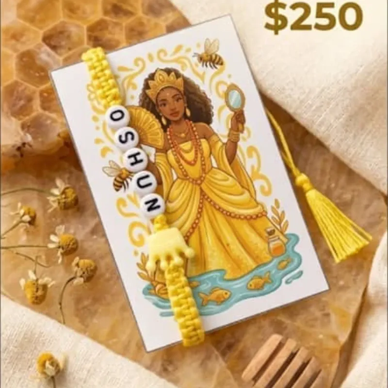 Pulseras de santería personalizada oshun