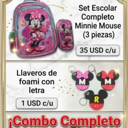 Set escolar Minnie Mouse
