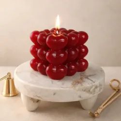 Burbujas de corazones