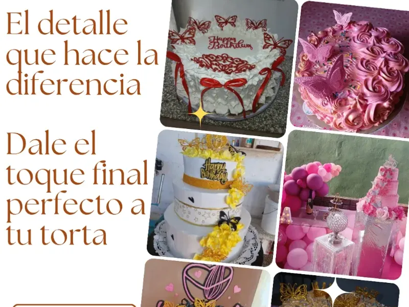 Decoraciones en foami para kakes