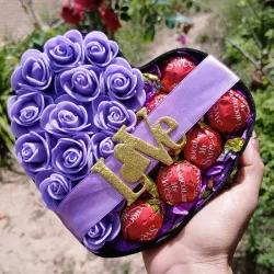 Arreglo en forma de 💜