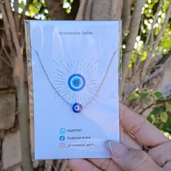 Cadena con ojito turco 