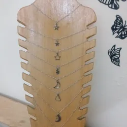 Cadenas de acero blanco 