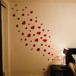 Decoración con corazones ❤️🖤💛
