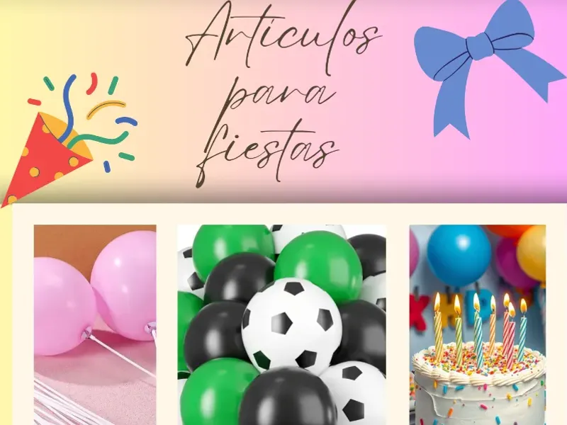 Artículos para fiestas y eventos 