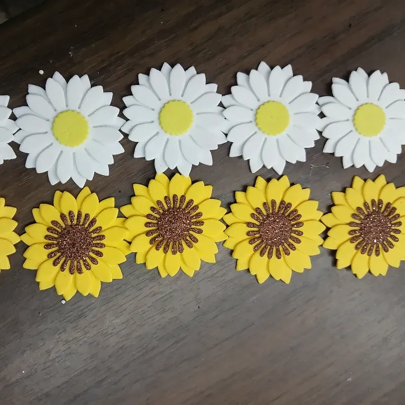 Girasoles y margaritas 