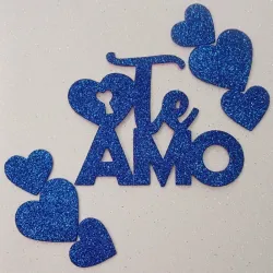 Letrero de "Te Amo con 💕 "