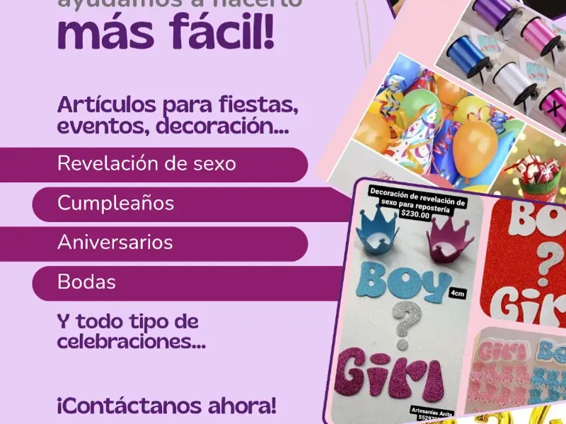 Artículos para fiestas y eventos 