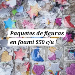 Paquetes de figuras en foami