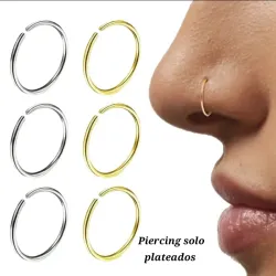 Piercing argolla para nariz