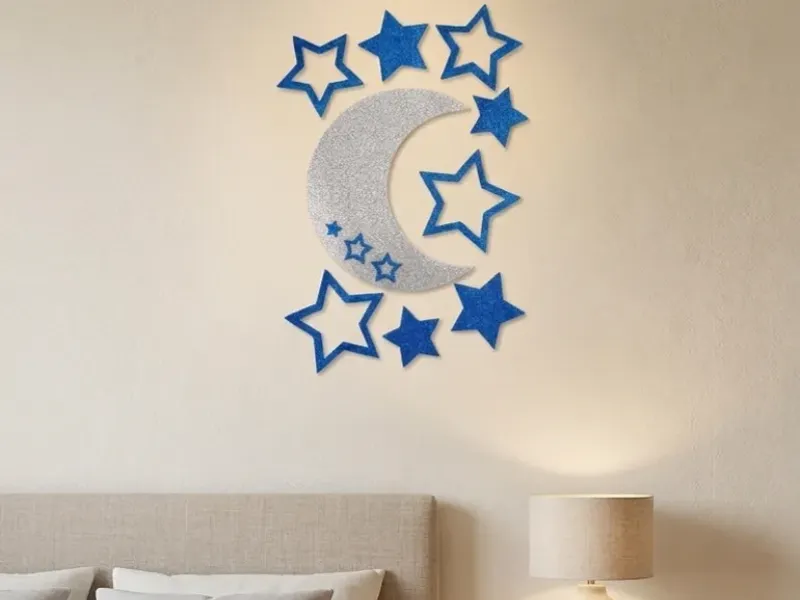 Decoraciones en foami para habitaciones y espacios de negocio. 