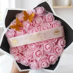Ramo de rosas rosadas