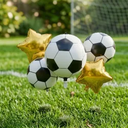 Set de 5 globos de fútbol