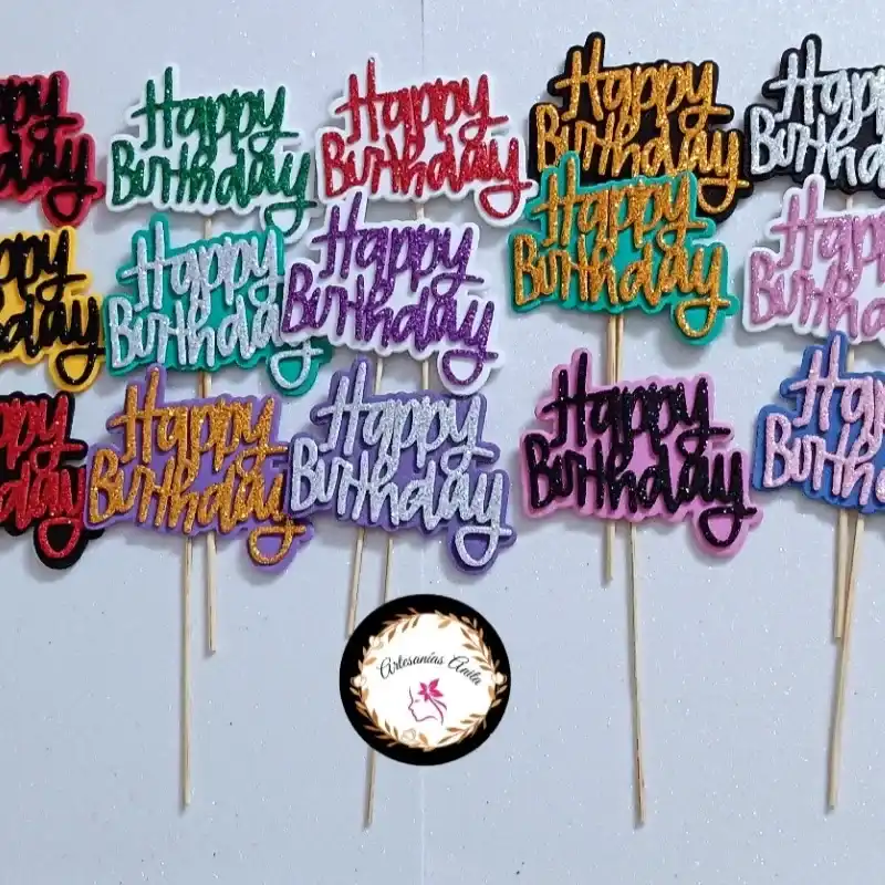 Toppers de happy birthday 