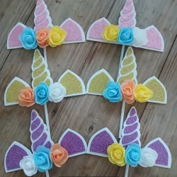 Toppers de unicornio 