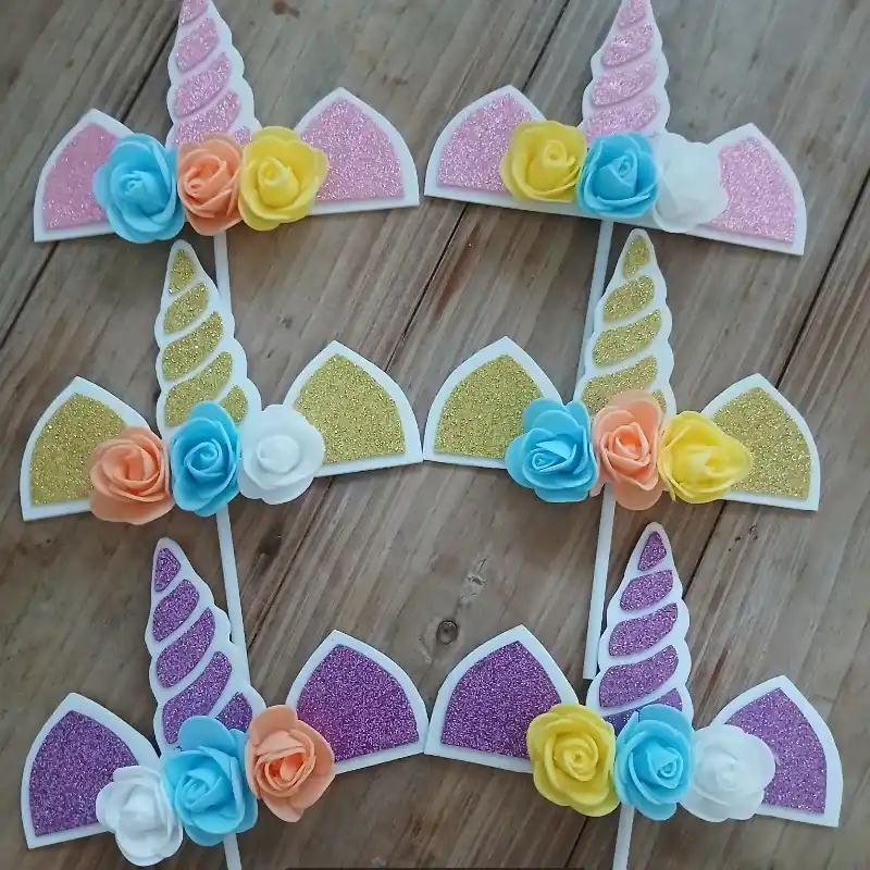 Toppers de unicornio 