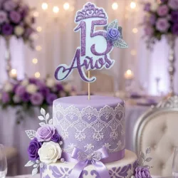 Toppers para kake de 15 años