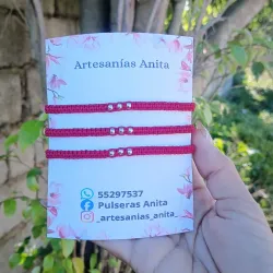 Trío de pulseras familiares 