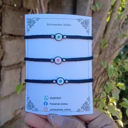 Trío de pulseras para mejores amigos 