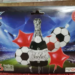 Botella Negra y plateada