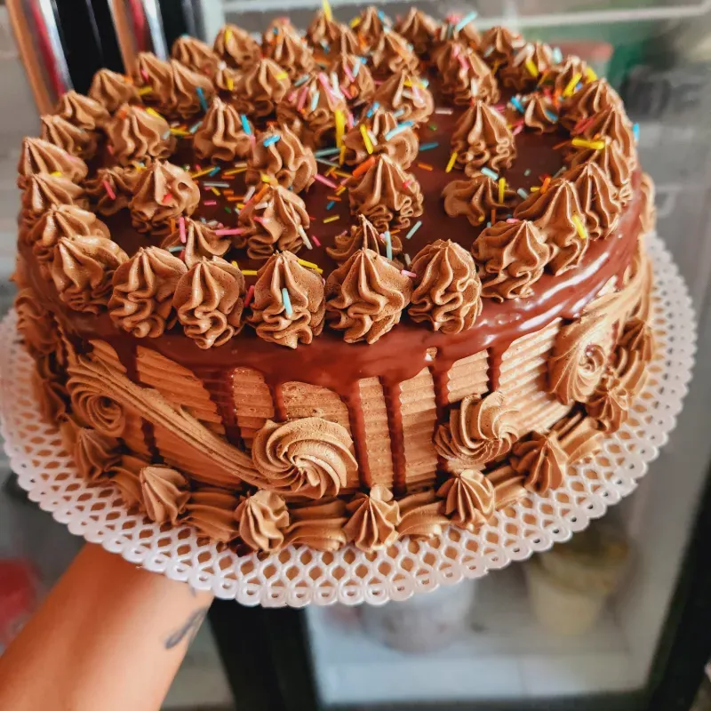 Cake de crema de chocolate 