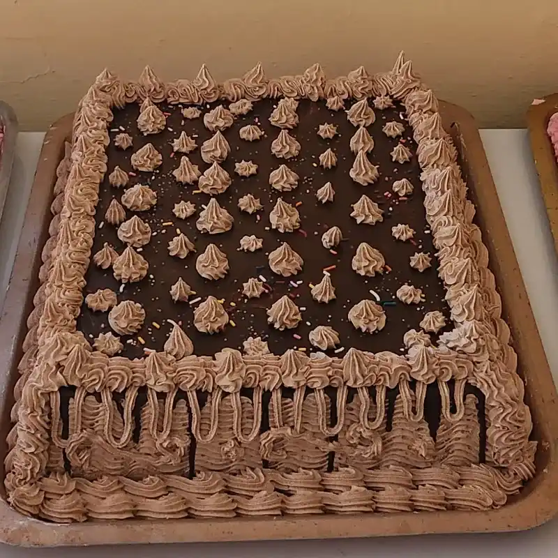 Cake de crema de chocolate Tamaño bandeja