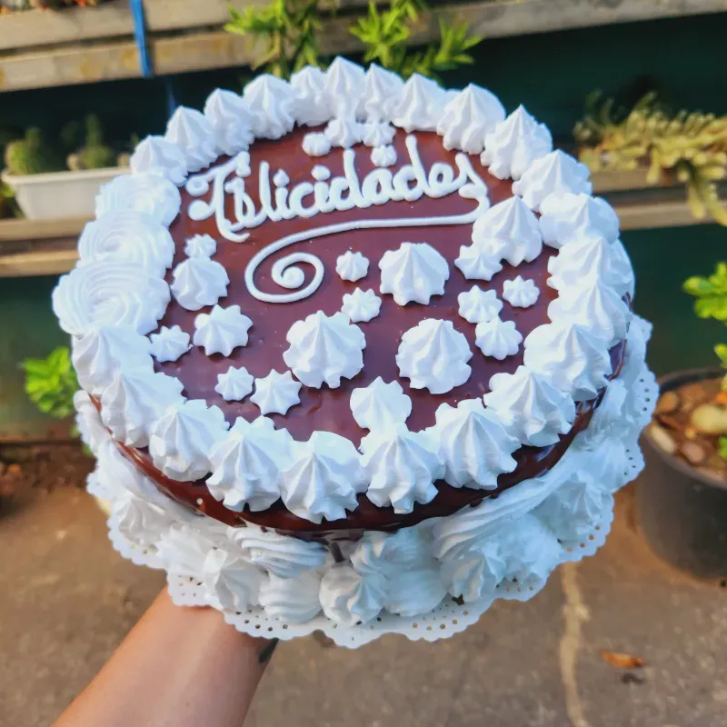 Cake de nata con cobertura