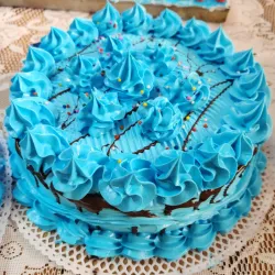 Cake panetelas de chocolate con merengue