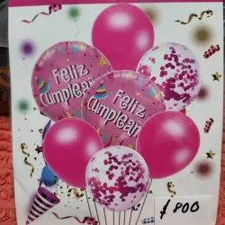 Globo Metalizados con latex