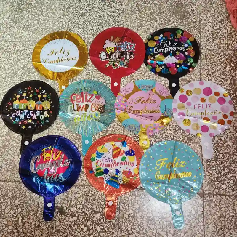 Globos Feliz cumpleaños 10 pulgadas 