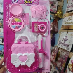 Juego de cartera plástica con accesorios 