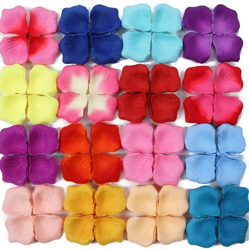 Pétalos de rosas artificiales 100 unidades